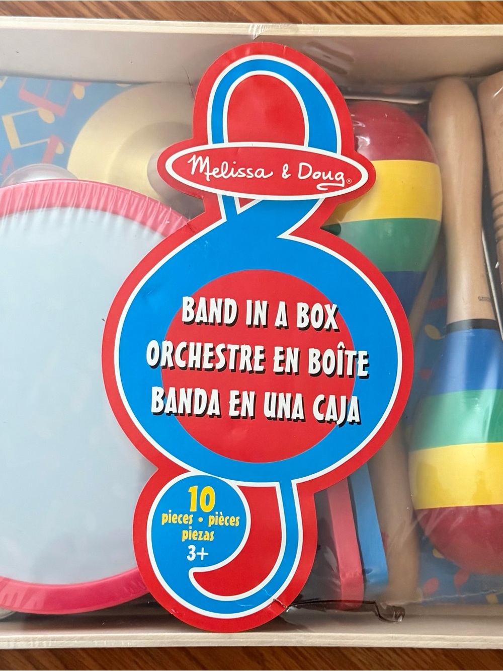 NEW SEALED Melissa & Doug Multicolor Kids Rhythm Instrument Set